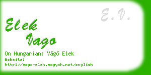 elek vago business card