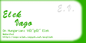 elek vago business card